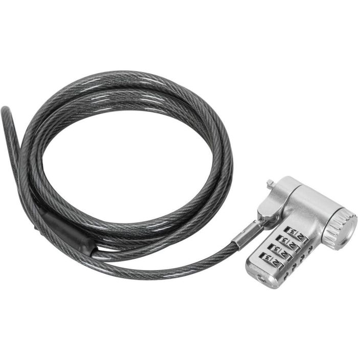 Targus ASP96RGL - Candado de Combinación Reajustable de Acero Galvanizado para Portátil/PC/Monitor, Cable de 2m, Plata 7 Targus ASP96RGL - Candado de Combinación Reajustable de Acero Galvanizado para Portátil/PC/Monitor, Cable de 2m, Plata 7