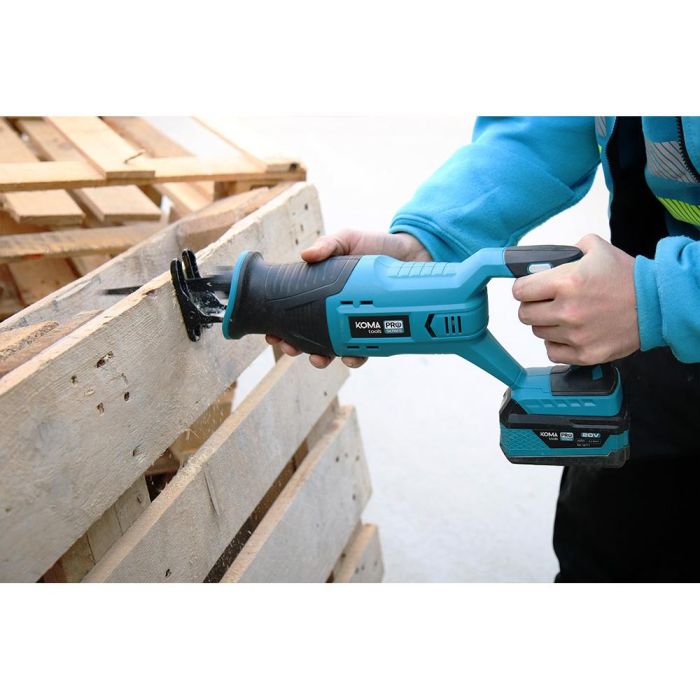 Koma Tools Sierra de Sable 20v-ss, Sierra de Sable Eléctrica sin Batería ni Cargador, Potencia Regulable, 25.4mm de Carrera, Ideal para Profesionales 4