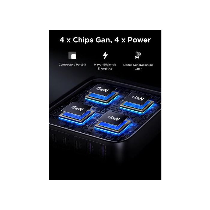 UGREEN Cargador Nexode 40914, 200W, GaN II, Carga Rápida, Negro/Gris, Compatible Universal 9 UGREEN Cargador Nexode 40914, 200W, GaN II, Carga Rápida, Negro/Gris, Compatible Universal 9