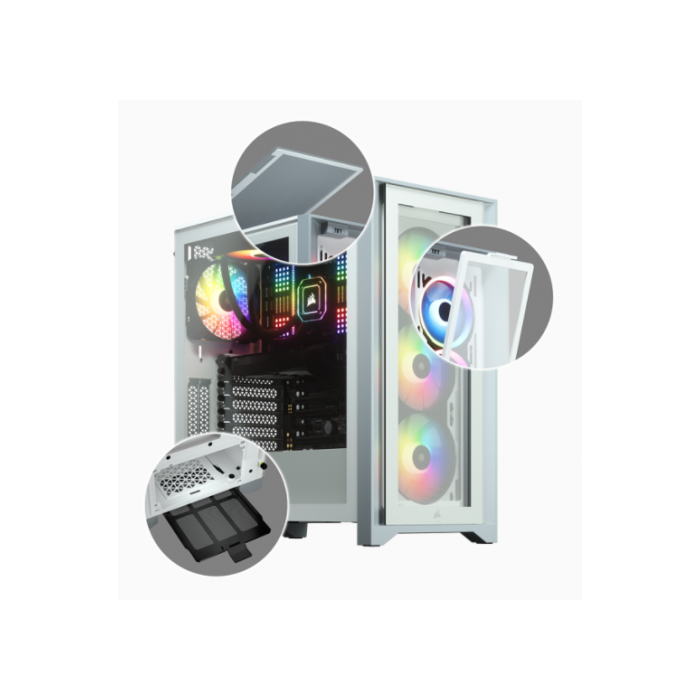 Caja ATX Corsair iCUE 4000X RGB 18 Caja ATX Corsair iCUE 4000X RGB 18