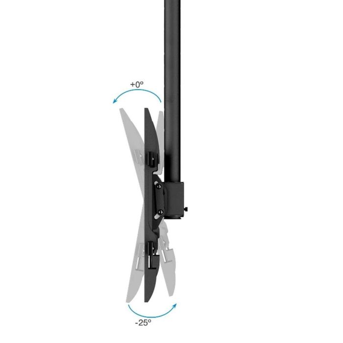 TooQ LPCE1186TSLI-XL-B Soporte de Techo para TV/Monitor 43-86" (60kg) VESA 600x400, Inclinable, Giratorio, Altura Ajustable, Negro 2