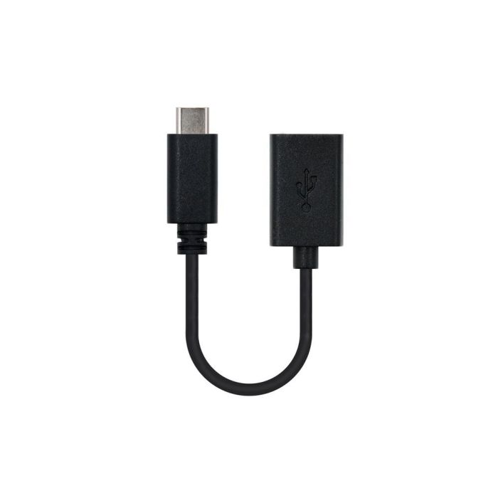 Nanocable 10.01.2400 Cable USB 2.0 Tipo-C Macho a USB-A Hembra OTG Negro 15cm, Carga 3A, 480Mbps, Thunderbolt 3 1 Nanocable 10.01.2400 Cable USB 2.0 Tipo-C Macho a USB-A Hembra OTG Negro 15cm, Carga 3A, 480Mbps, Thunderbolt 3 1