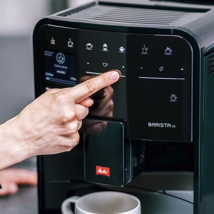 Cafetera automática con molinillo - MELITTA - Barista SE F830-003 - 1450 W - Negra 2 Cafetera automática con molinillo - MELITTA - Barista SE F830-003 - 1450 W - Negra 2