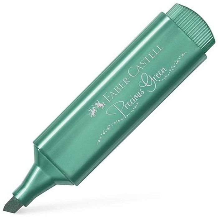 Caja de Marcadores Fluorescentes Faber Castell Textliner 46 154639/ 10 unidades/ Verde Metálico 1 Caja de Marcadores Fluorescentes Faber Castell Textliner 46 154639/ 10 unidades/ Verde Metálico 1
