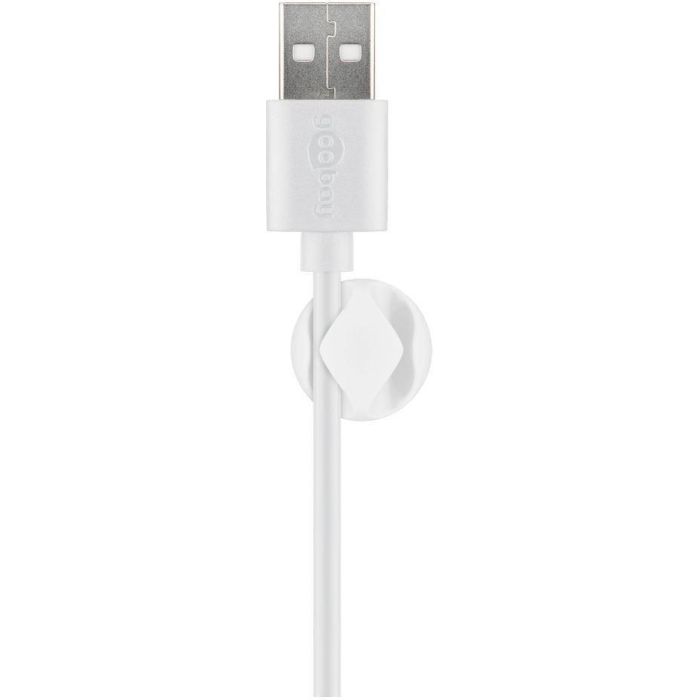 MicroConnect Cable holders 2 slot, White, 6 pcs, Adhesive 4 MicroConnect Cable holders 2 slot, White, 6 pcs, Adhesive 4