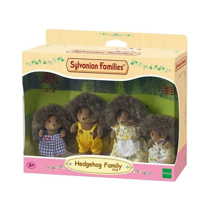 Sylvanian Families 4018 Familia Herisson Familia Erizo Articulada 4 Personajes Juguete Niños 2