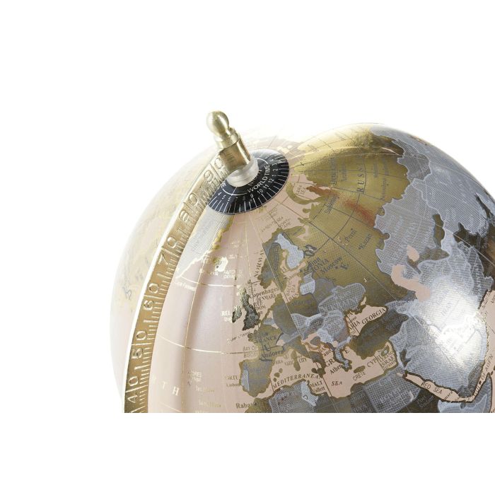 Globo Terraqueo Glam DKD Home Decor Rosa Dorado 20 x 33 x 23 cm (4 Unidades) 1 Globo Terraqueo Glam DKD Home Decor Rosa Dorado 20 x 33 x 23 cm (4 Unidades) 1