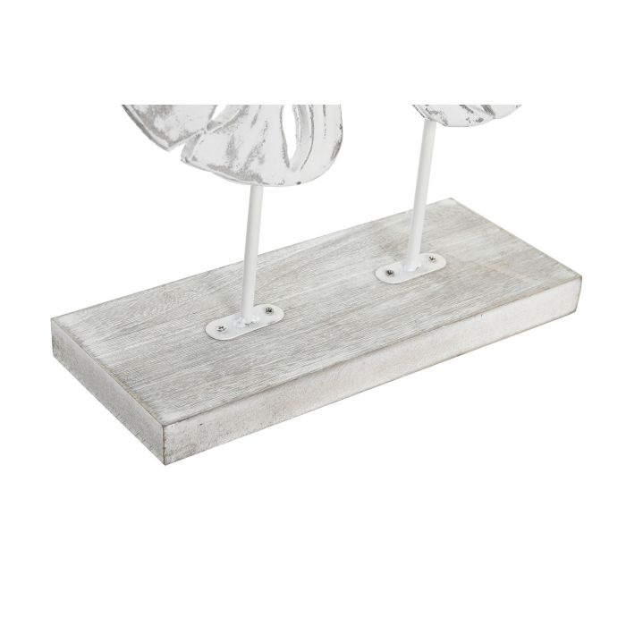 Decoracion Tropical DKD Home Decor Blanco 10 x 49 x 32 cm 2