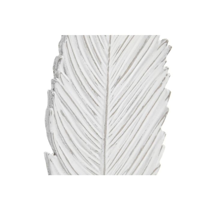 Decoracion Tropical DKD Home Decor Blanco 8 x 37 x 14 cm 1