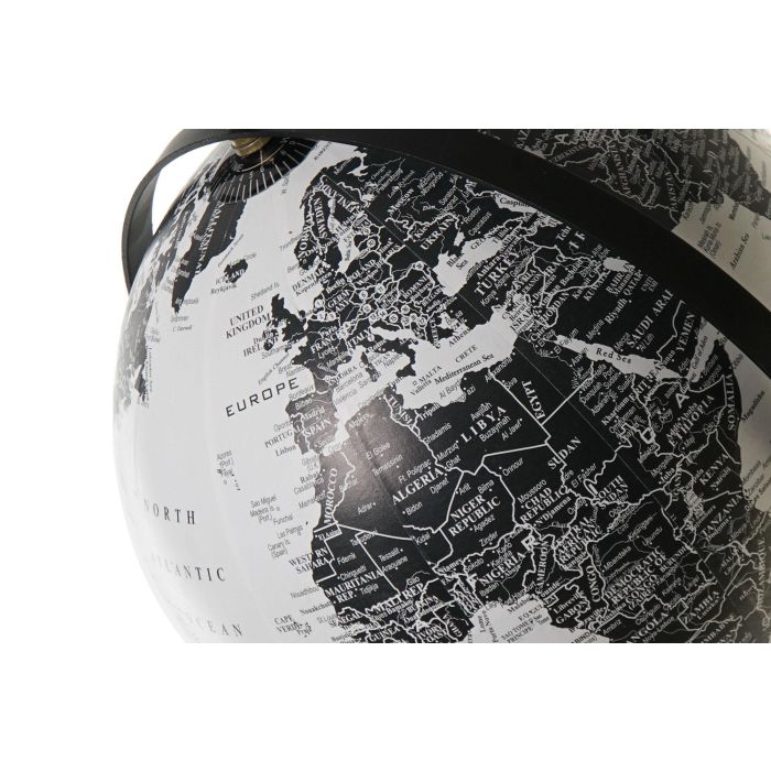 Globo Terraqueo Urban DKD Home Decor Negro Blanco 20 x 30 x 24 cm (4 Unidades)