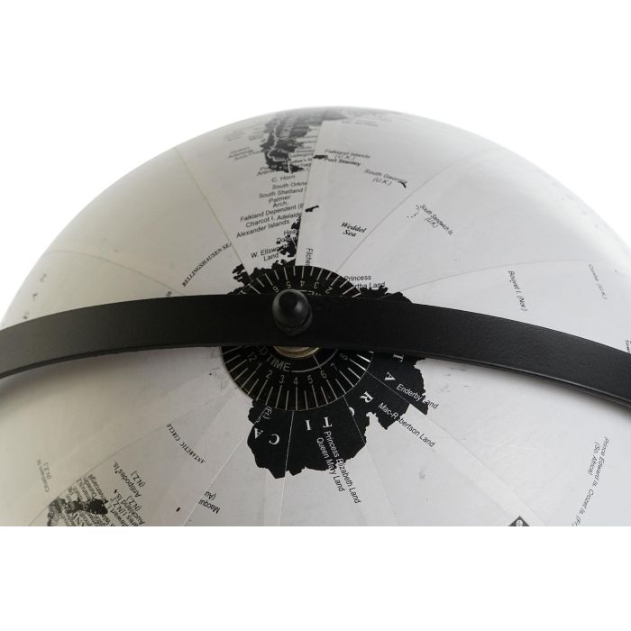 Globo Terraqueo Urban DKD Home Decor Negro Blanco 20 x 30 x 24 cm (4 Unidades) 1