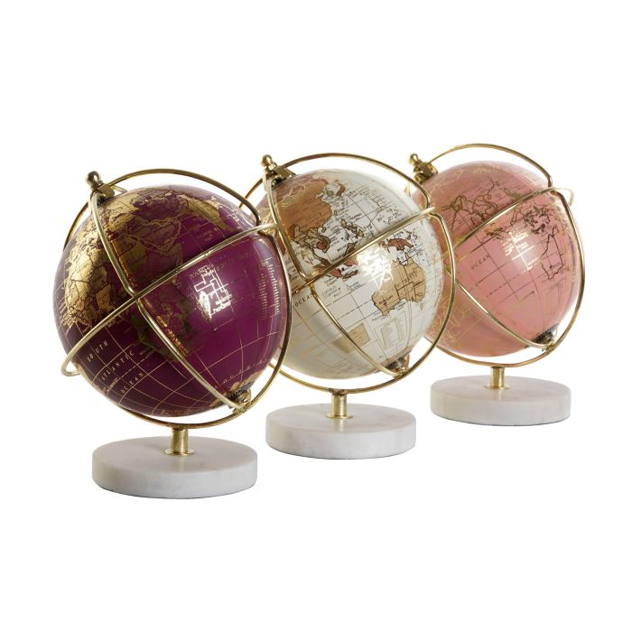 Globo Terraqueo Vintage DKD Home Decor Multicolor 15 x 17 x 15 cm (6 Unidades) 1