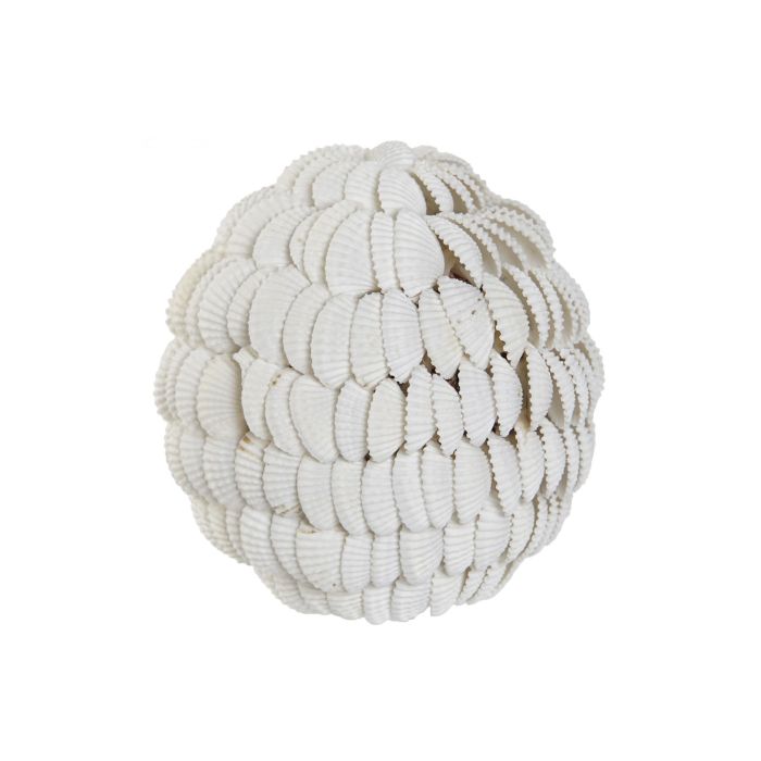 Bola Decoracion Mediterraneo DKD Home Decor Blanco 9 x 9 x 9 cm