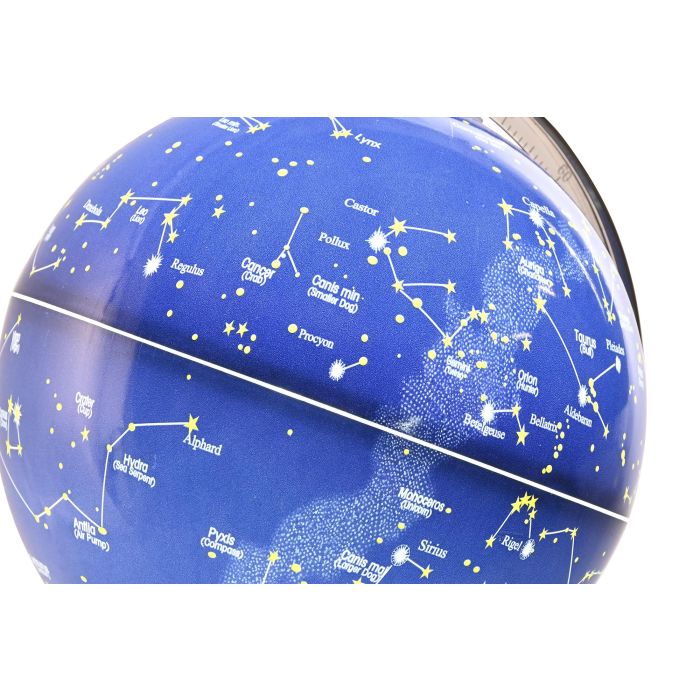 Globo Terraqueo Urban DKD Home Decor Azul Marino Negro 20 x 31 x 21 cm (2 Unidades) 1