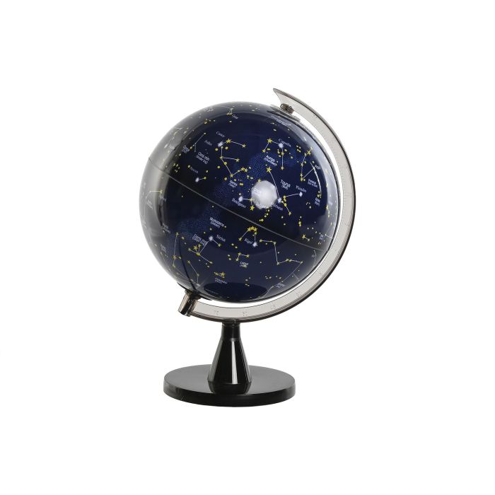 Globo Terraqueo Urban DKD Home Decor Azul Marino Negro 20 x 31 x 21 cm (2 Unidades) 2