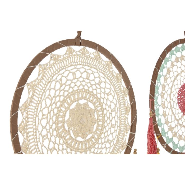 Atrapasueños Boho DKD Home Decor Multicolor 1 x 60 x 32 cm (4 Unidades) 2