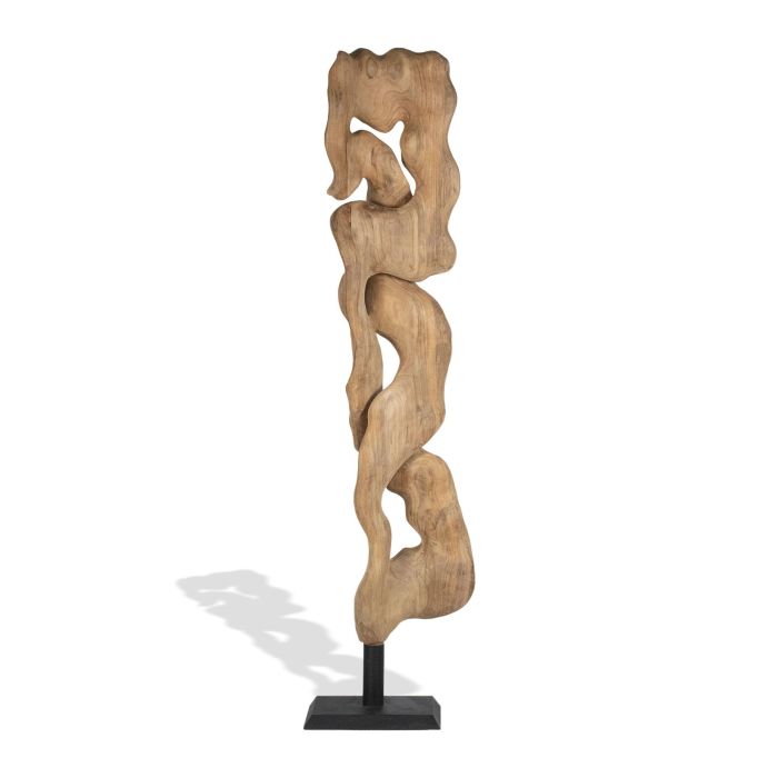 Escultura Item Home DKD Home Decor Natural Negro 26 x 93 x 44 cm