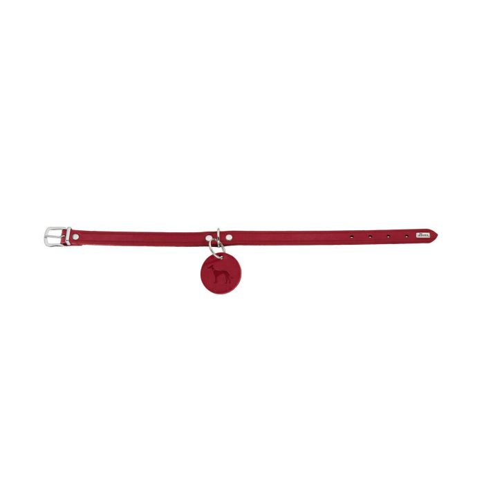 Hunter Collar Aalborg L para Perro de Cuero de Vaca Robusto Cuello 45-55 cm Rojo con Colgante y Agarre Cómodo Hunter Collar Aalborg L para Perro de Cuero de Vaca Robusto Cuello 45-55 cm Rojo con Colgante y Agarre Cómodo