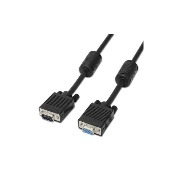 AISENS - CABLE SVGA CON FERRITA, HDB15/M-HDB15/H, NEGRO, 1.8M AISENS - CABLE SVGA CON FERRITA, HDB15/M-HDB15/H, NEGRO, 1.8M