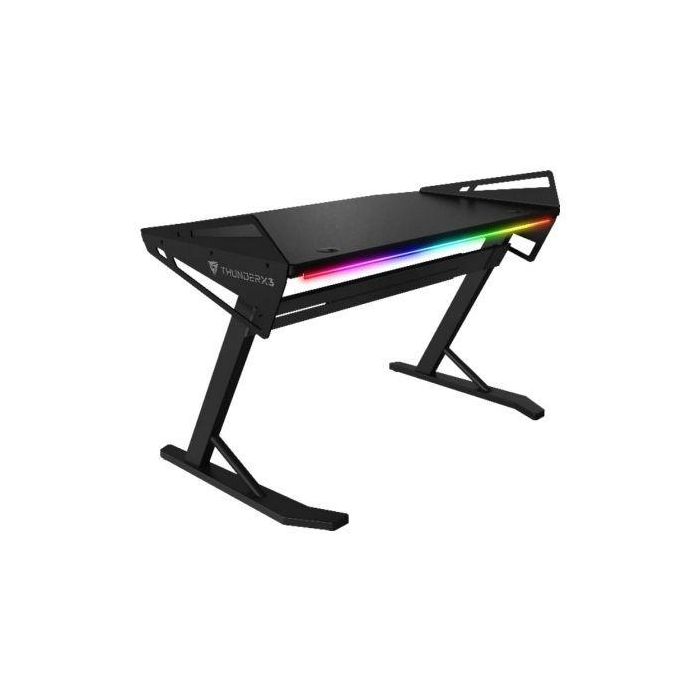 MESA GAMING THUNDERX3 AD3LHEX - TAMAÑO ESCRITORIO 160*70CM - ILUMINACIÓN RGB - MARCO DE ACERO - PATAS FIJAS 1