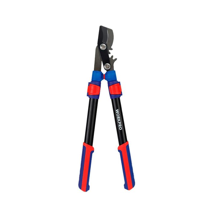 Workpro Tijeras de Poda Bypass de Dos Manos Extensibles 625-925 mm, Corte Máx. Ø44 mm, Acero SK5, Mangos Antideslizantes