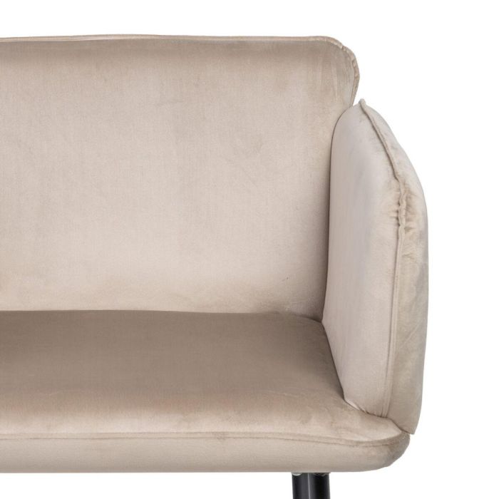 Sillón Tejido Sintético Beige Metal 6