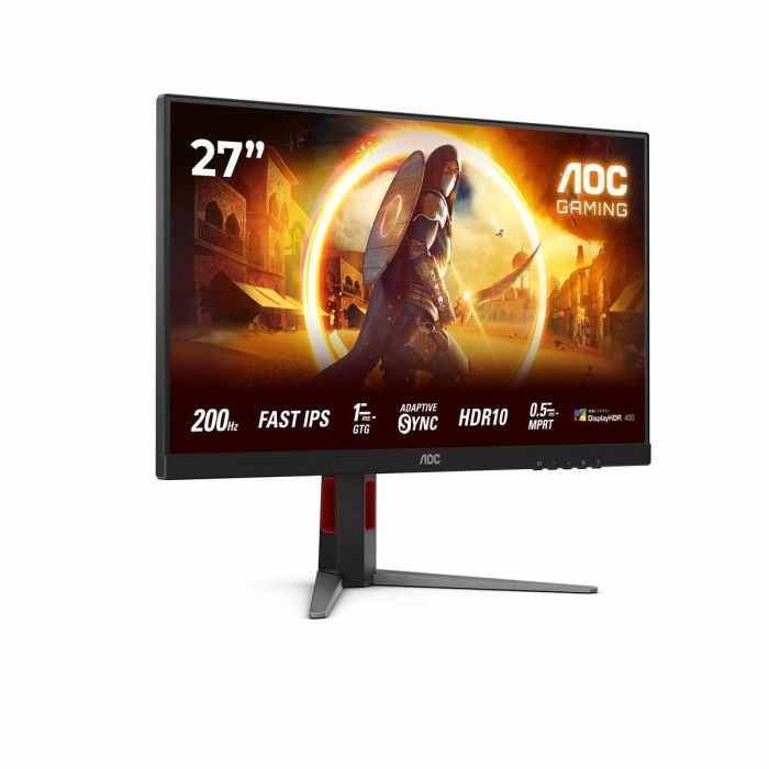 AOC Monitor Gaming 27G4HA 27" Full HD 1920x1080 200Hz IPS 1ms HDMI DP Negro Rojo 20