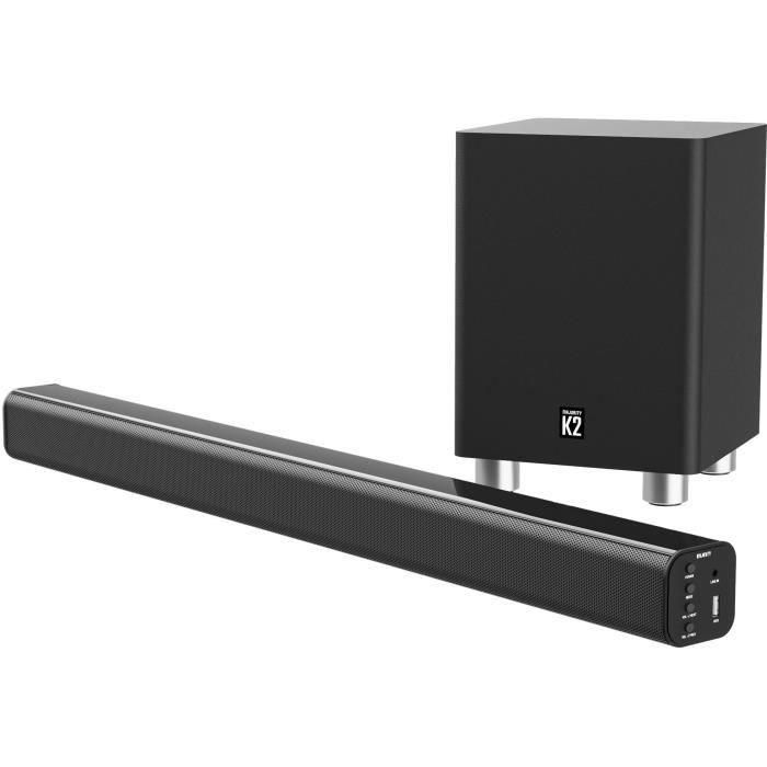 Barra de Sonido Majority K2 con Subwoofer Inalámbrico - Negro 1 Barra de Sonido Majority K2 con Subwoofer Inalámbrico - Negro 1