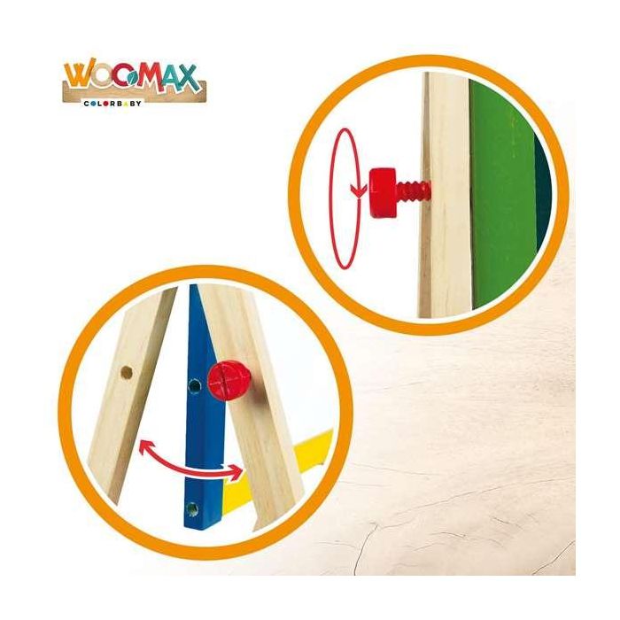 Color Baby Pizarra 2 Caras Blanca y Negra de Madera 37,5x65cm con Accesorios 7 Color Baby Pizarra 2 Caras Blanca y Negra de Madera 37,5x65cm con Accesorios 7