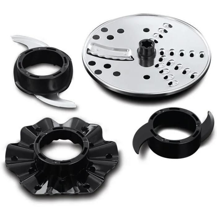 Robot Multifunción - RUSSELL HOBBS - Negro Mate 24732-56 - 600 W - Bol de 2,5 L - Cuchillas de acero inoxidable - Disco reversible - Negro mate 2 Robot Multifunción - RUSSELL HOBBS - Negro Mate 24732-56 - 600 W - Bol de 2,5 L - Cuchillas de acero inoxidable - Disco reversible - Negro mate 2