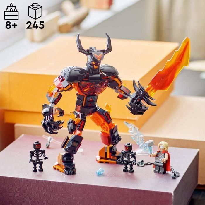 LEGO Marvel 76289 Minifigura para construir de Thor vs. Surtur, set de superhéroe 3 LEGO Marvel 76289 Minifigura para construir de Thor vs. Surtur, set de superhéroe 3