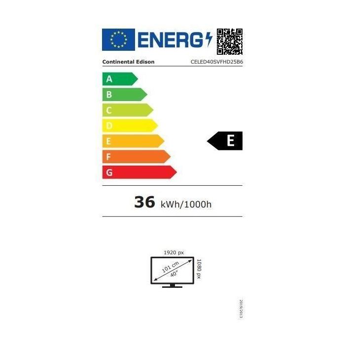 Continental Edison CELED40SVFHD25B6 Televisor LED Smart Life FHD 40" (101 cm) con 3 HDMI y 2 USB, Negro 3 Continental Edison CELED40SVFHD25B6 Televisor LED Smart Life FHD 40" (101 cm) con 3 HDMI y 2 USB, Negro 3