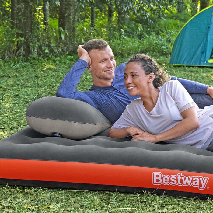 Bestway Colchón Doble Roll & Relax Hinchable 67703 203x183x22 cm Camping 1