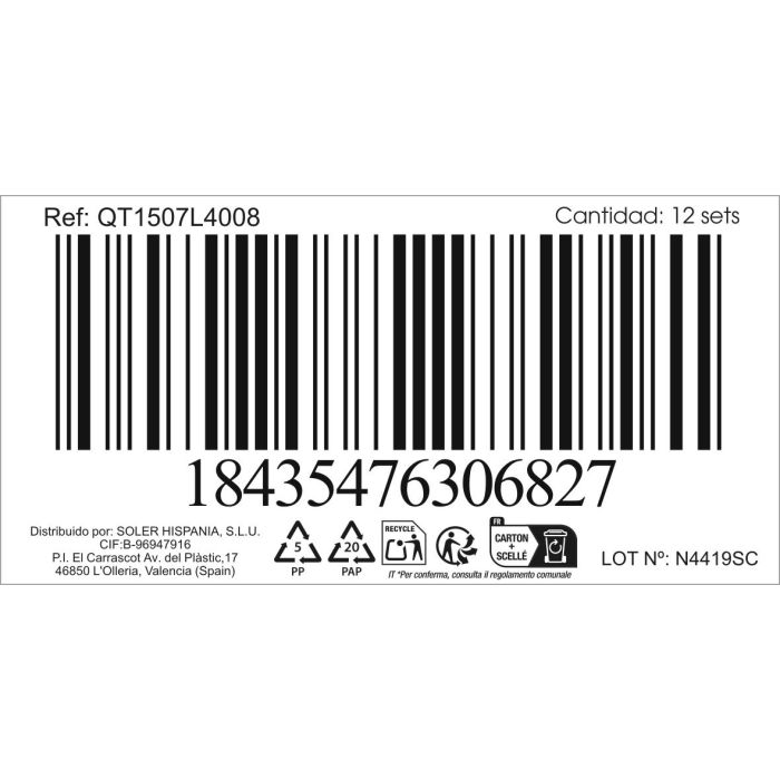 Inde Set 2 Cuchillos Carne Louvre 23 cm (12 Cajas) 1