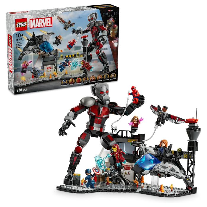 Lego Marvel 76314 La Batalla del Capitán América: Civil War Juguete para niño de 10 años 7