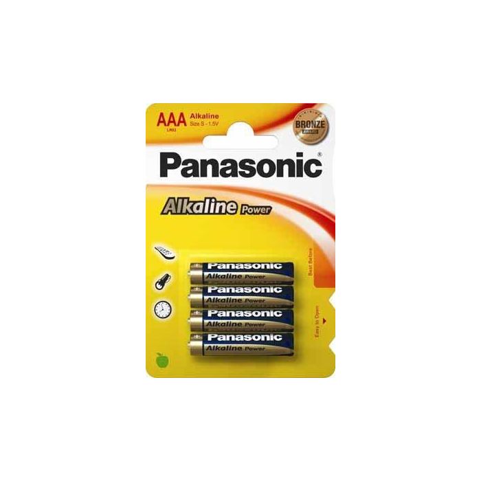 Panasonic Pila Alcalina LR03 AAA 1.5V Blister 4 Unidades