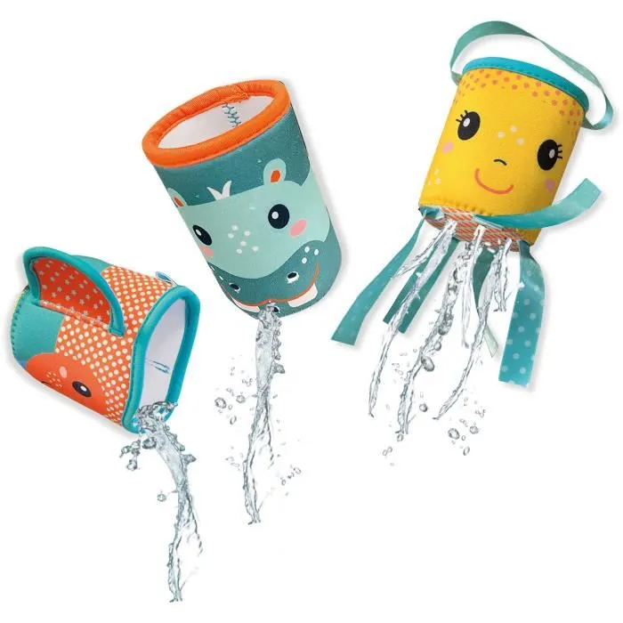 Ses Creative Tazas de Baño de Neopreno Apilables para Verter y Jugar en el Agua 2