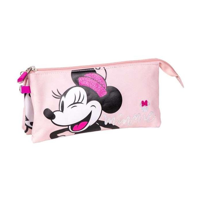 Estuche portatodo 3 compartimentos minnie