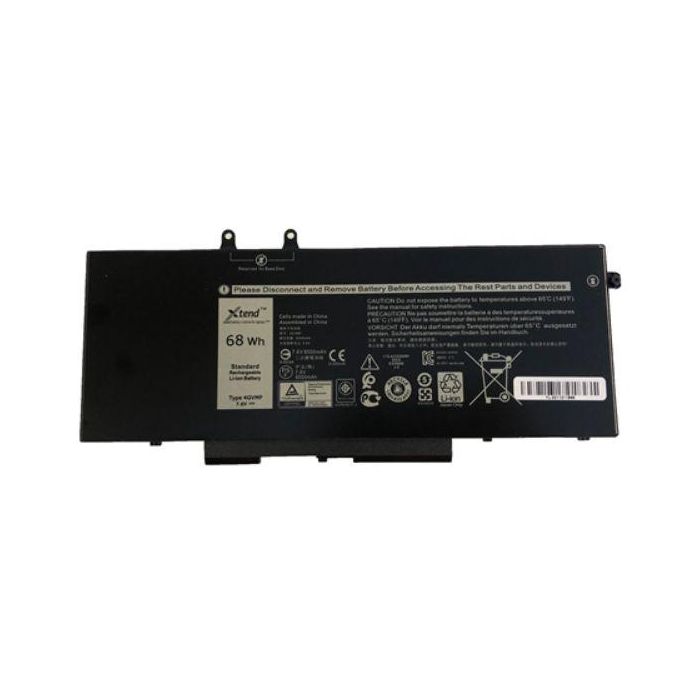 Dell Batería de Repuesto para Portátil - Iones de Litio, 3 Celdas, hasta 51 WHr de Capacidad