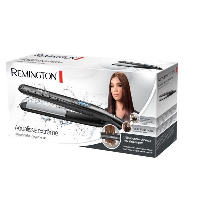 REMINGTON S7307 Aqualisse Extreme Plancha para el cabello, revestimiento cerámico avanzado, para cabello seco o húmedo 1 REMINGTON S7307 Aqualisse Extreme Plancha para el cabello, revestimiento cerámico avanzado, para cabello seco o húmedo 1