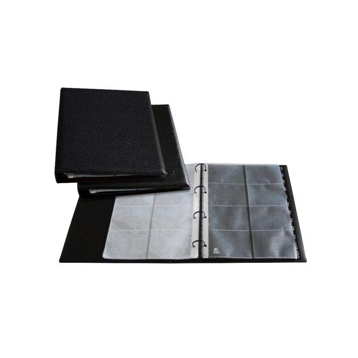 Tarjetero 4 Anillas Grafoplas Executive A4 30Mm Mx. 20 Fundas Y Sep.A-Z 320 Tarjetas Negro