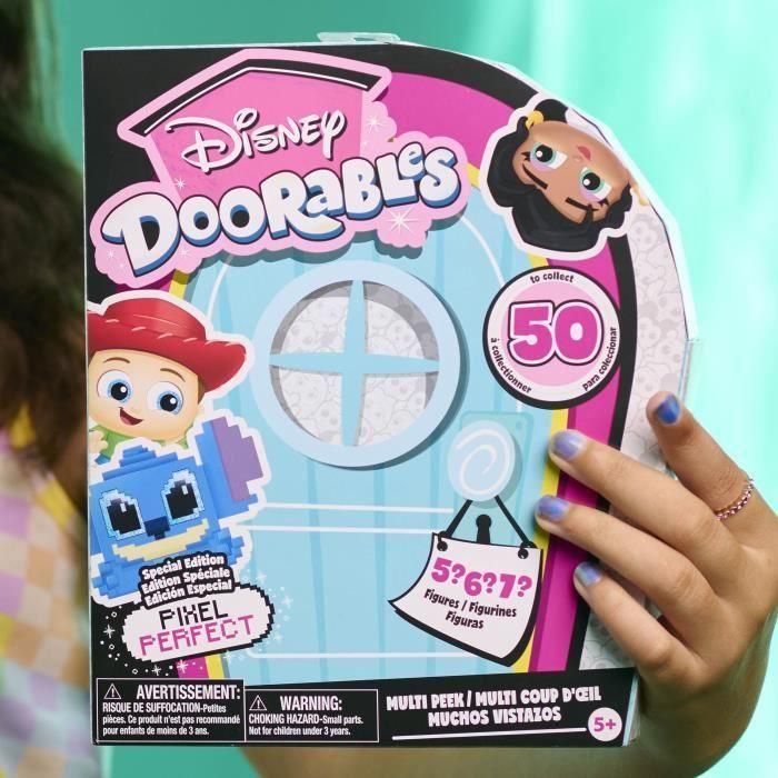 Figuras coleccionables - DISNEY Doorables - Multi Peek PIXEL PERFECT - 5 a 7 figuras, 4 cm, 50 para coleccionar, 8 pixeladas 3