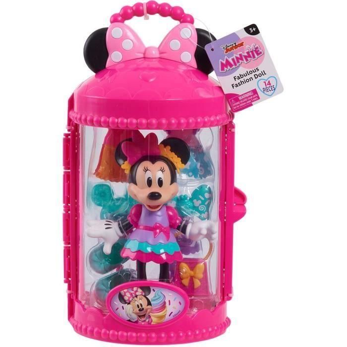 Caja para muñecas - MINNIE MOUSE DISNEY - Figura articulada Sweet Party 15 cm - Con ropa y accesorios