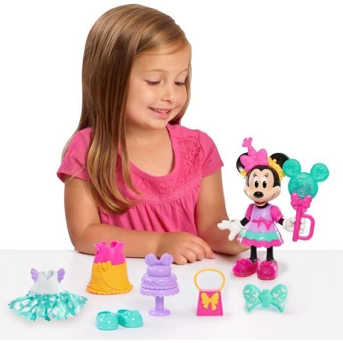 Caja para muñecas - MINNIE MOUSE DISNEY - Figura articulada Sweet Party 15 cm - Con ropa y accesorios 2