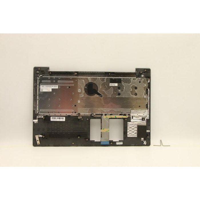 Lenovo Upper case assembly with integrated keyboard, designed for UK layout, compatible with Lenovo V330 series laptops. 1