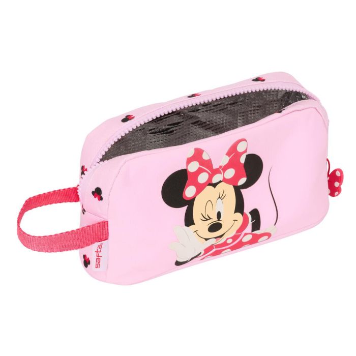 Portameriendas Térmico Minnie Mouse Naive Rosa 21,5 x 12 x 6,5 cm 1