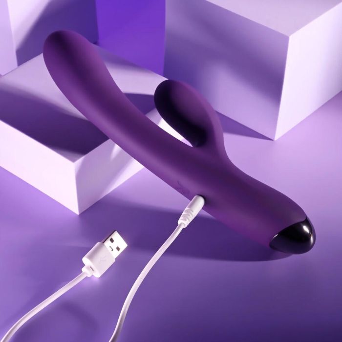 Vibrador Doble Estimulación Evolved Playboy Morado Púrpura 13