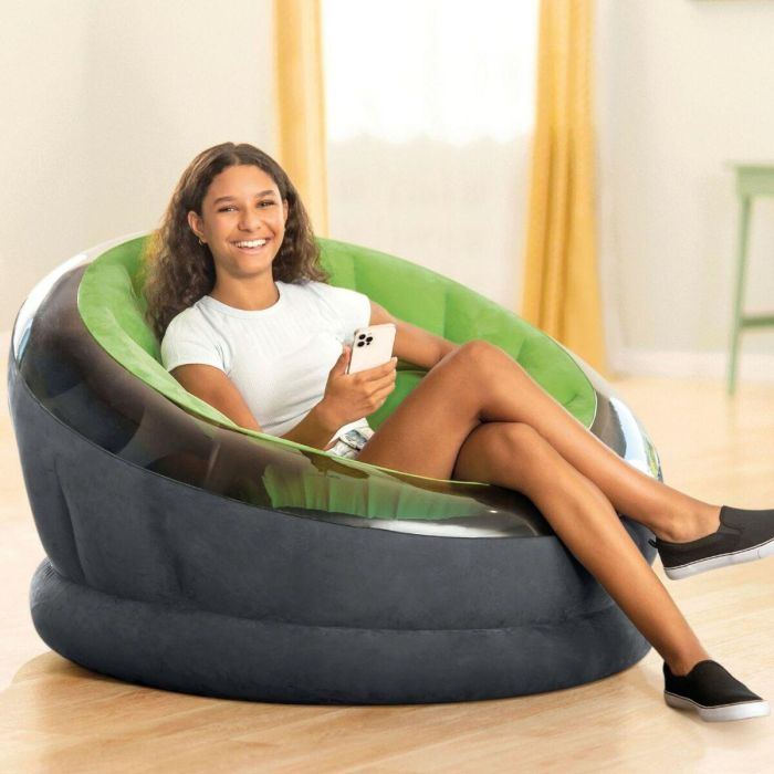 Sillón Hinchable Intex Empire Verde 112 x 109 x 60 cm (3 Unidades) 4 Sillón Hinchable Intex Empire Verde 112 x 109 x 60 cm (3 Unidades) 4