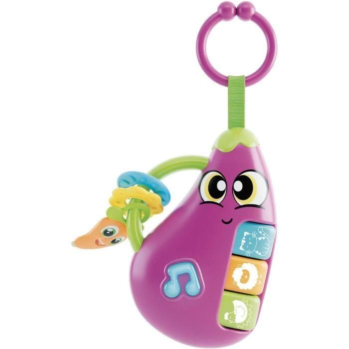 Berenjena - Sonajero Electrónico - CAROTINA BABY - Melodías y Sonidos de Animales, Mordedores Berenjena - Sonajero Electrónico - CAROTINA BABY - Melodías y Sonidos de Animales, Mordedores