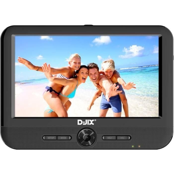 Reproductor de DVD D-JIX PVS706-50SM noir 7" 800 x 480 px 1